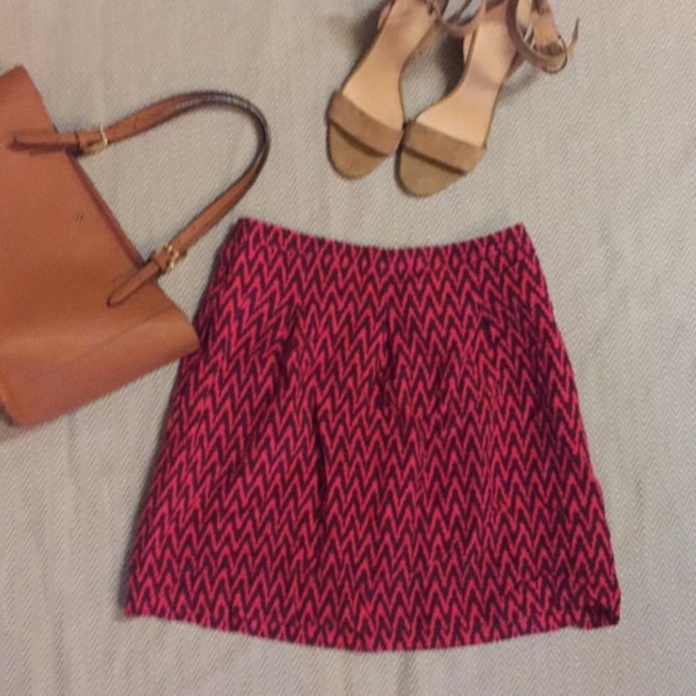 Ann Taylor LOFT Chevron Skirt
